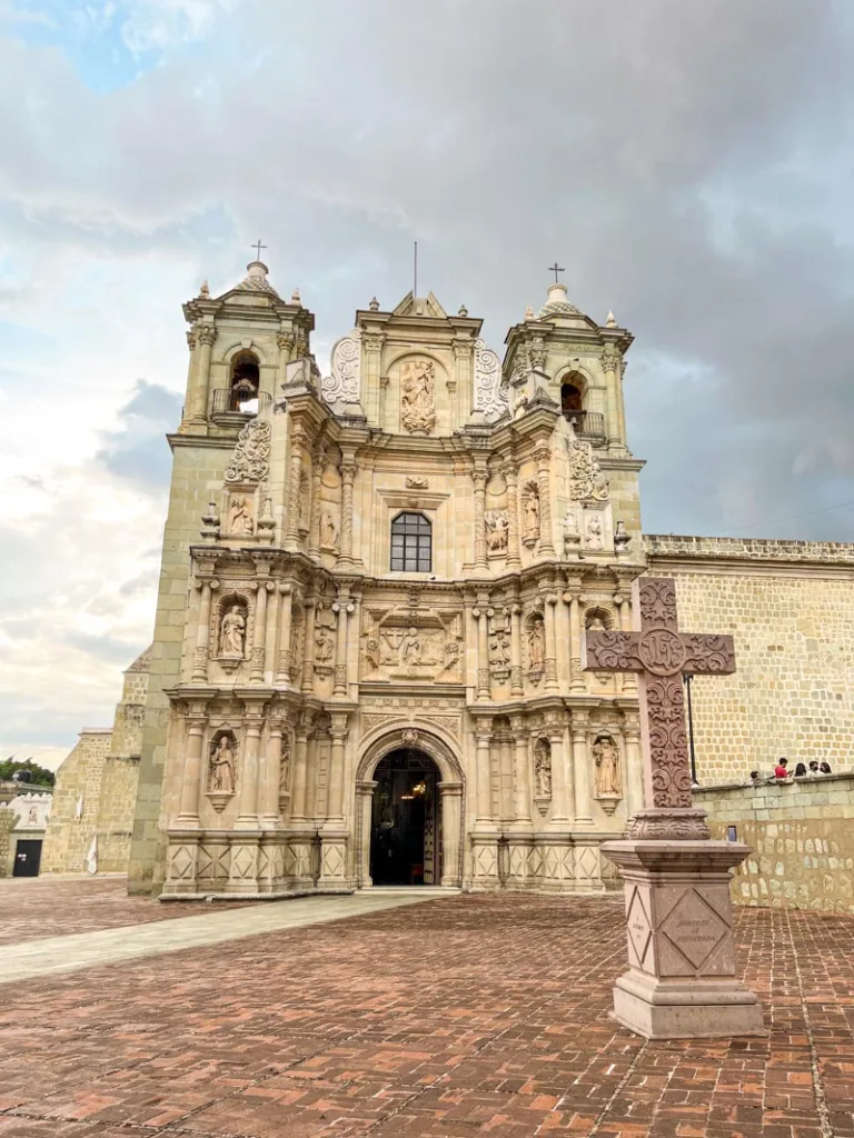 green cantera church in oaxaca city