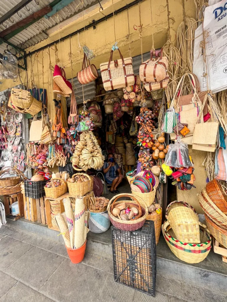 handwoven basket small business in oaxaca city