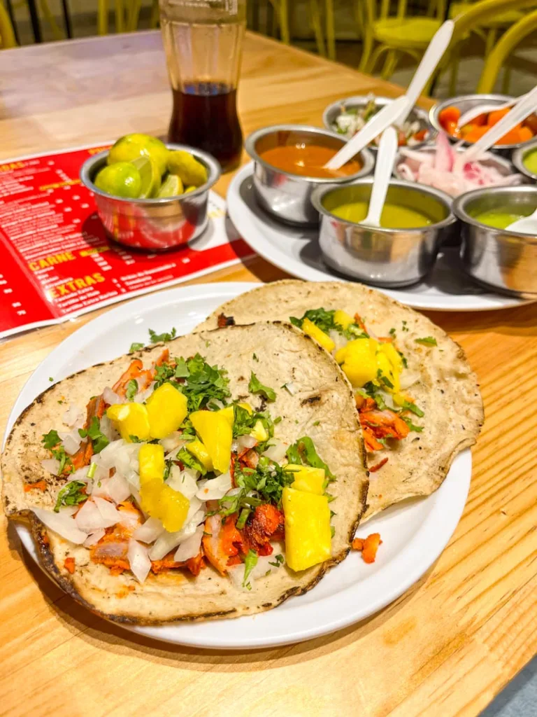 Al pastor tacos at Tacos Roy in Oaxaca City