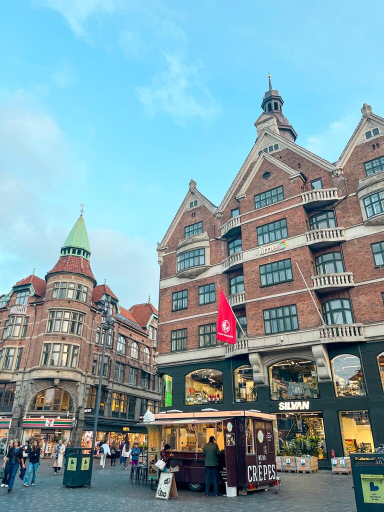 Brick buildlings in Copenhagen city center