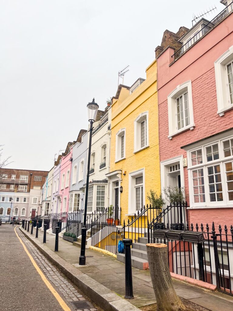 Colorful houses in Notting Hill London