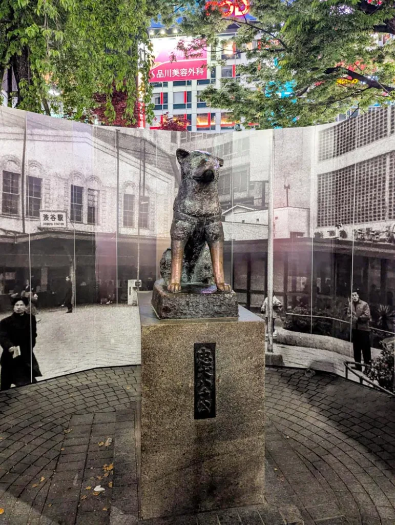 Statue of Hachiko dog in Shibuya