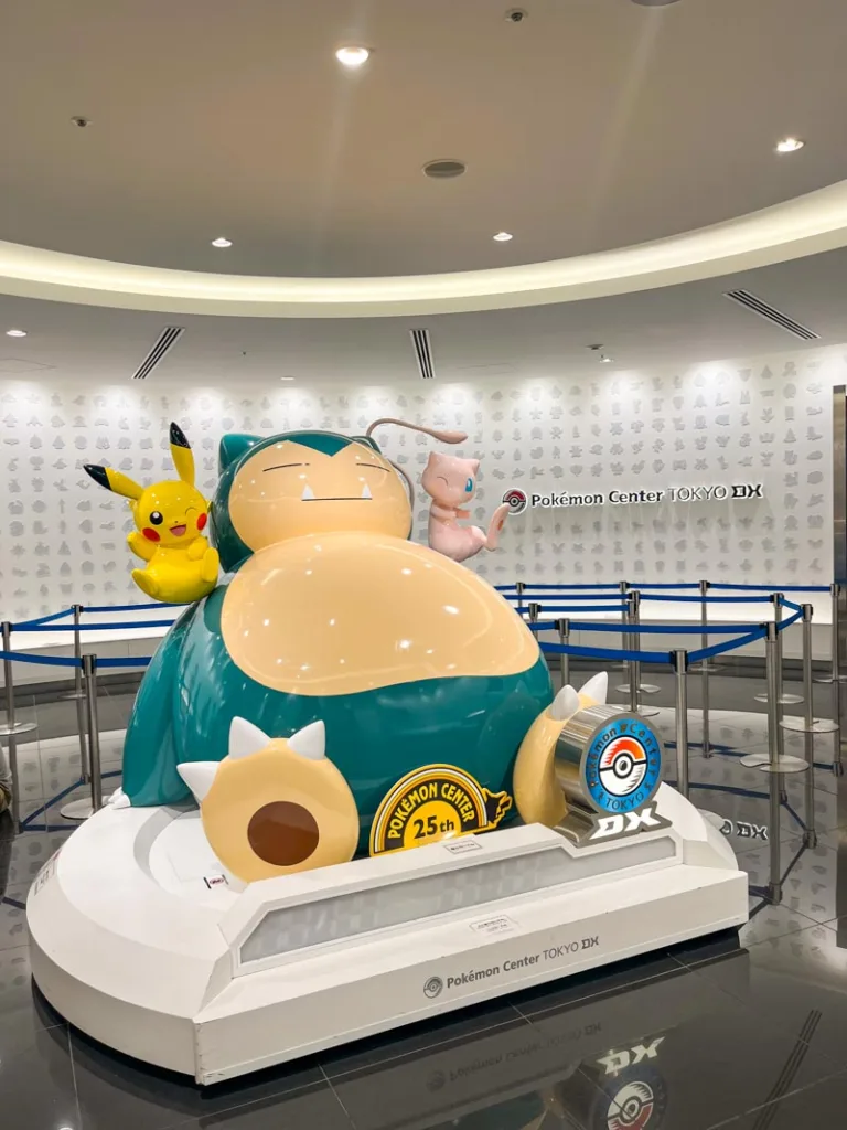 Big snorlax statue at Pokemon Center in Shibuya