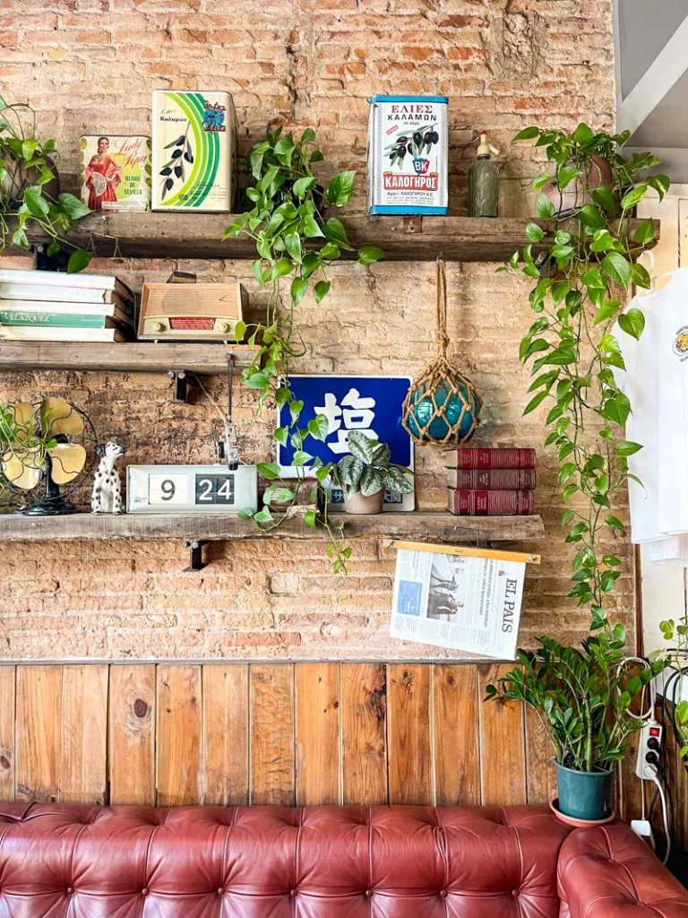 cozy brooklyn loft interior style at citizen cafe, one of the best brunch places in barcelona