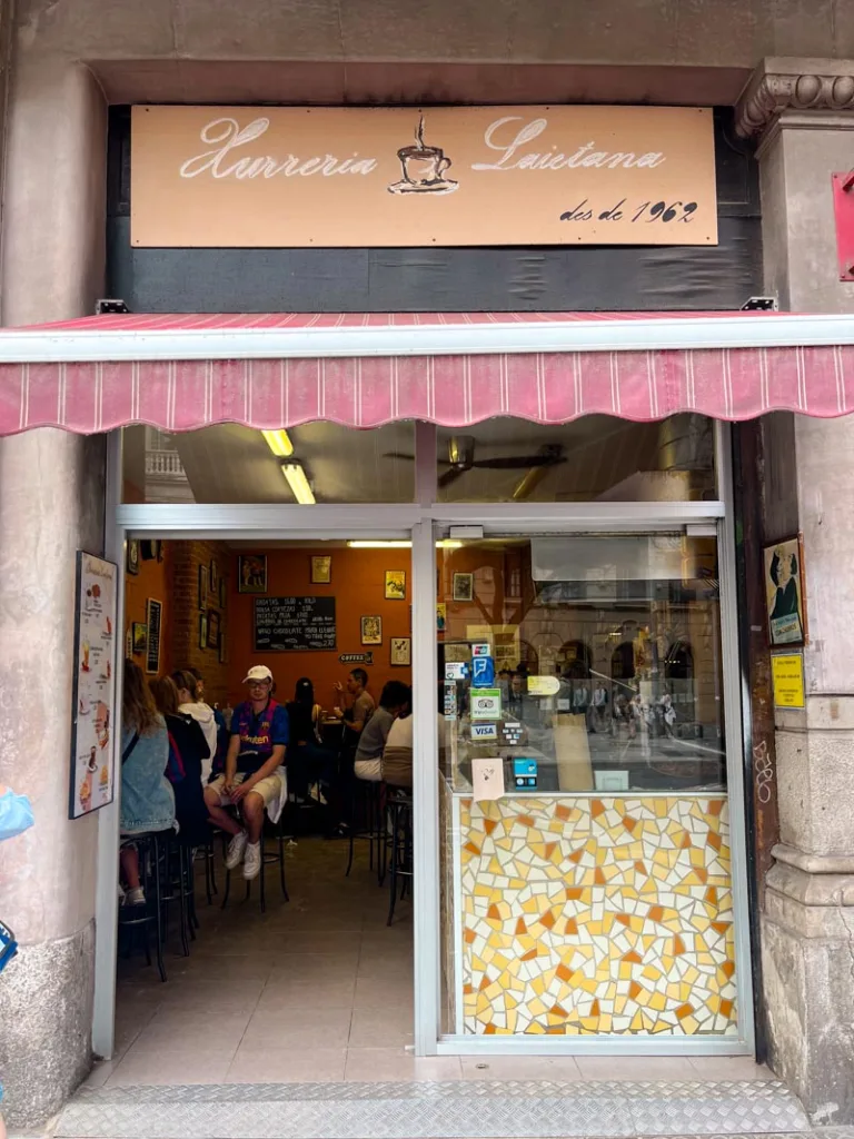 facade of xurreria laietana in barcelona