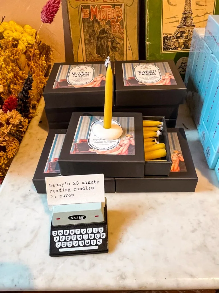 little 20 minute reading candles displayed for sale at messy nessy's cabinet
