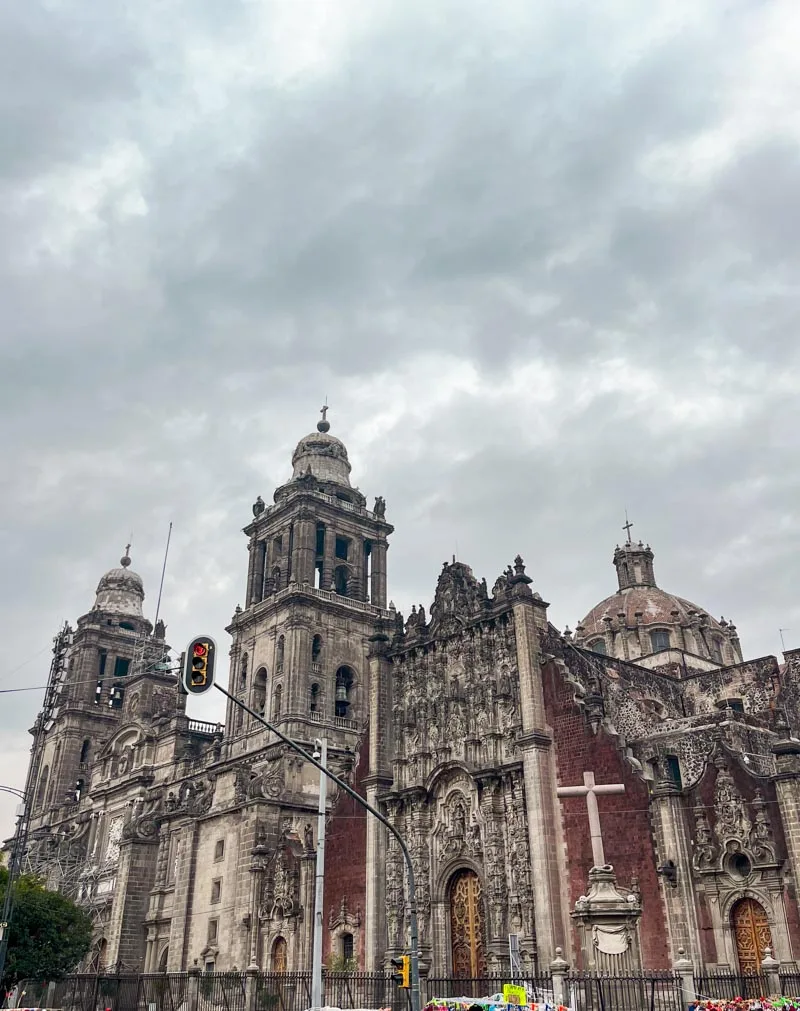 exterior look of the mexico city metropolitan cathedral