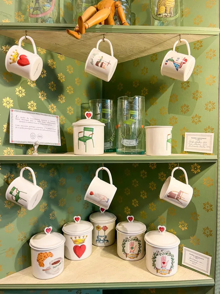 cute paris-themed ceramic mugs at marin montagut in paris