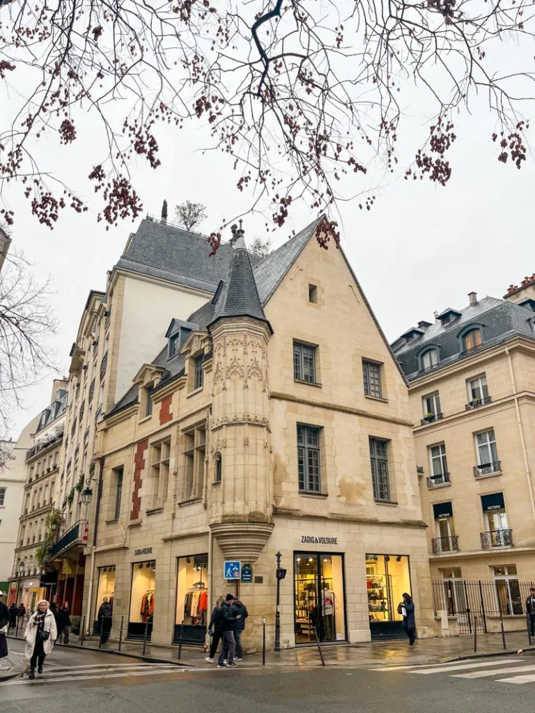 a small castle-looking buildling in le marais, paris