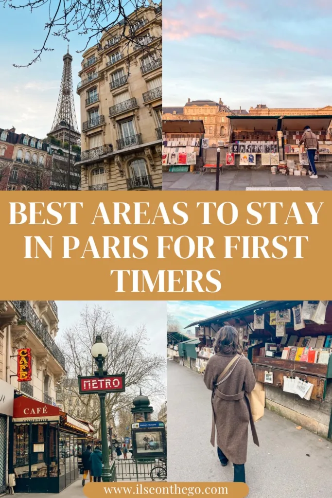 pinterest pin with picture collage of paris