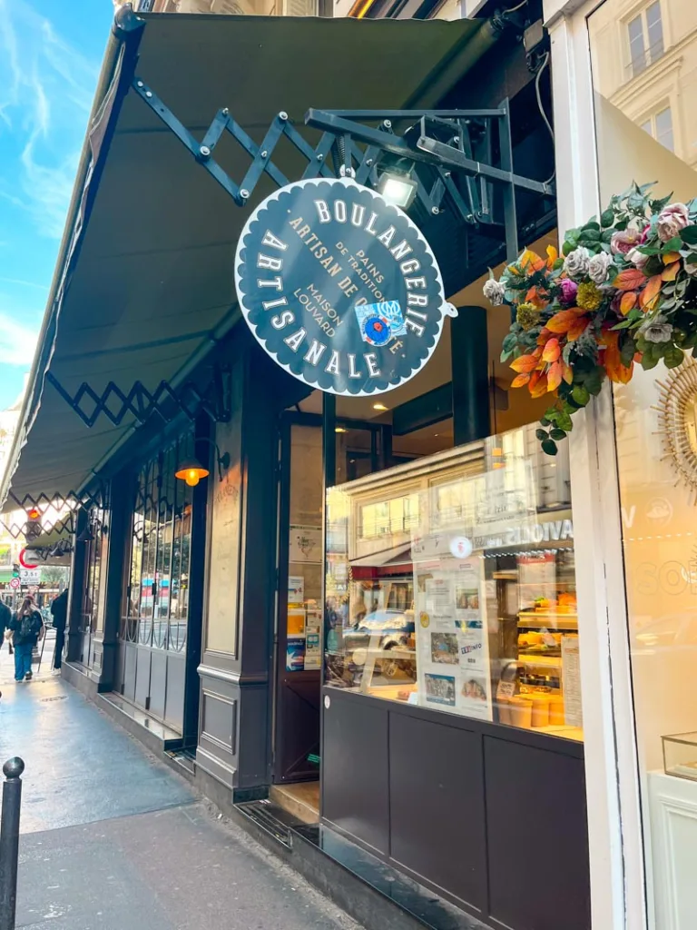 facade of maison louvard bakery in paris