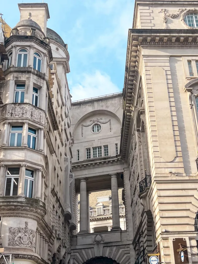 imposing buildings on regent street london