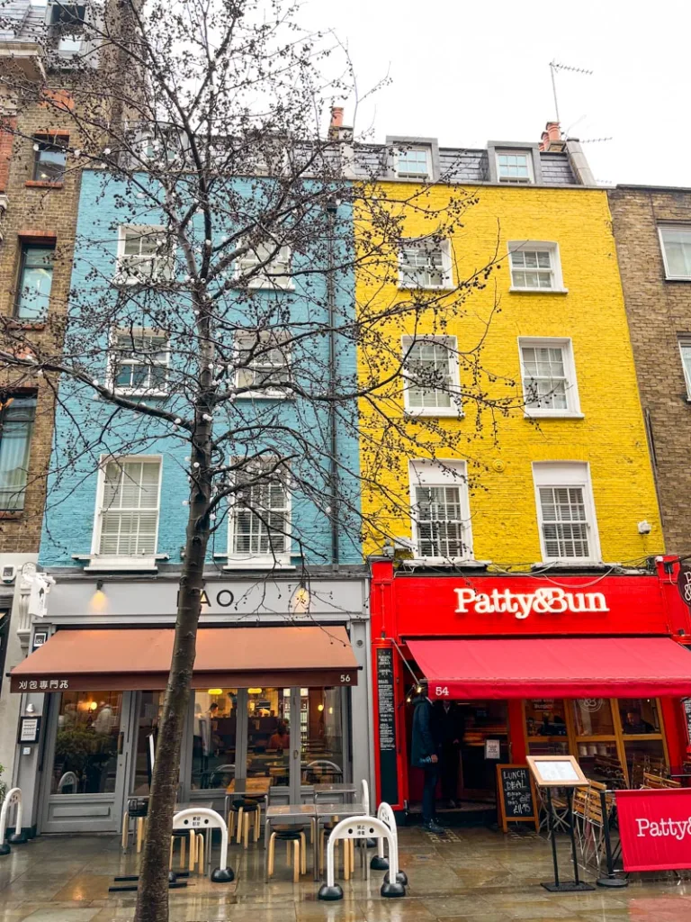 facade of bao restaurant in marylebone, london